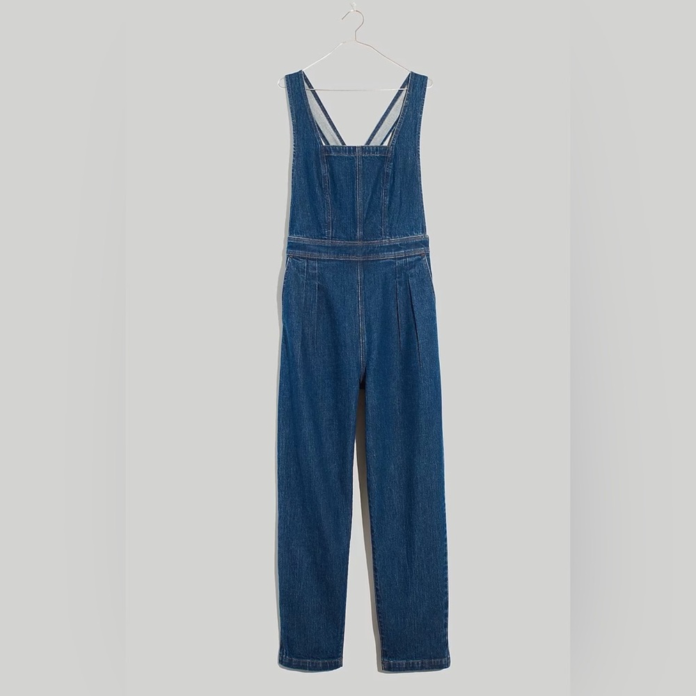 Madewell Tapered overalls dark wash